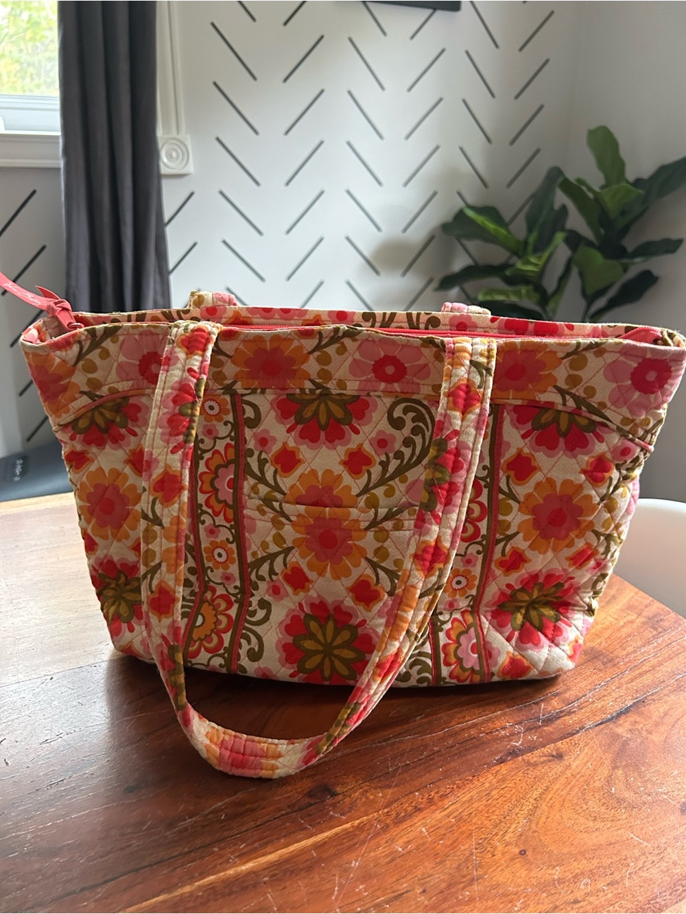 Vera Bradley Mandy Shoulder Tote Bag in the retired Folkloric pattern